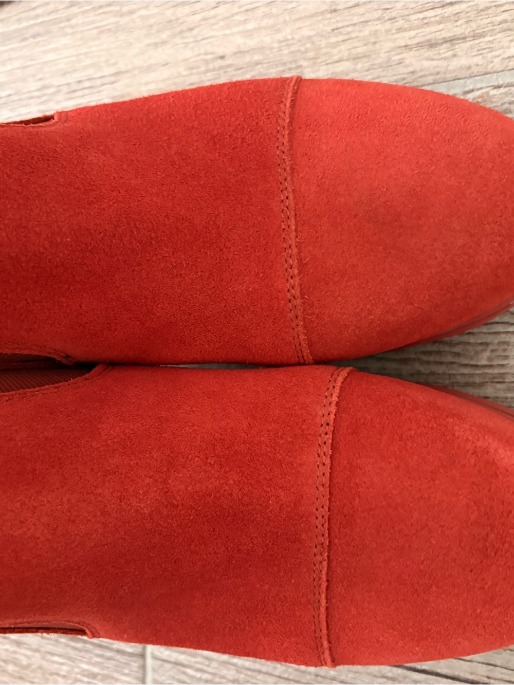 Sorel Red Suede Chelsea Ankle Boots - Picture 8 of 10